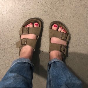 Birkenstock Arizona Suede Leather Sandal